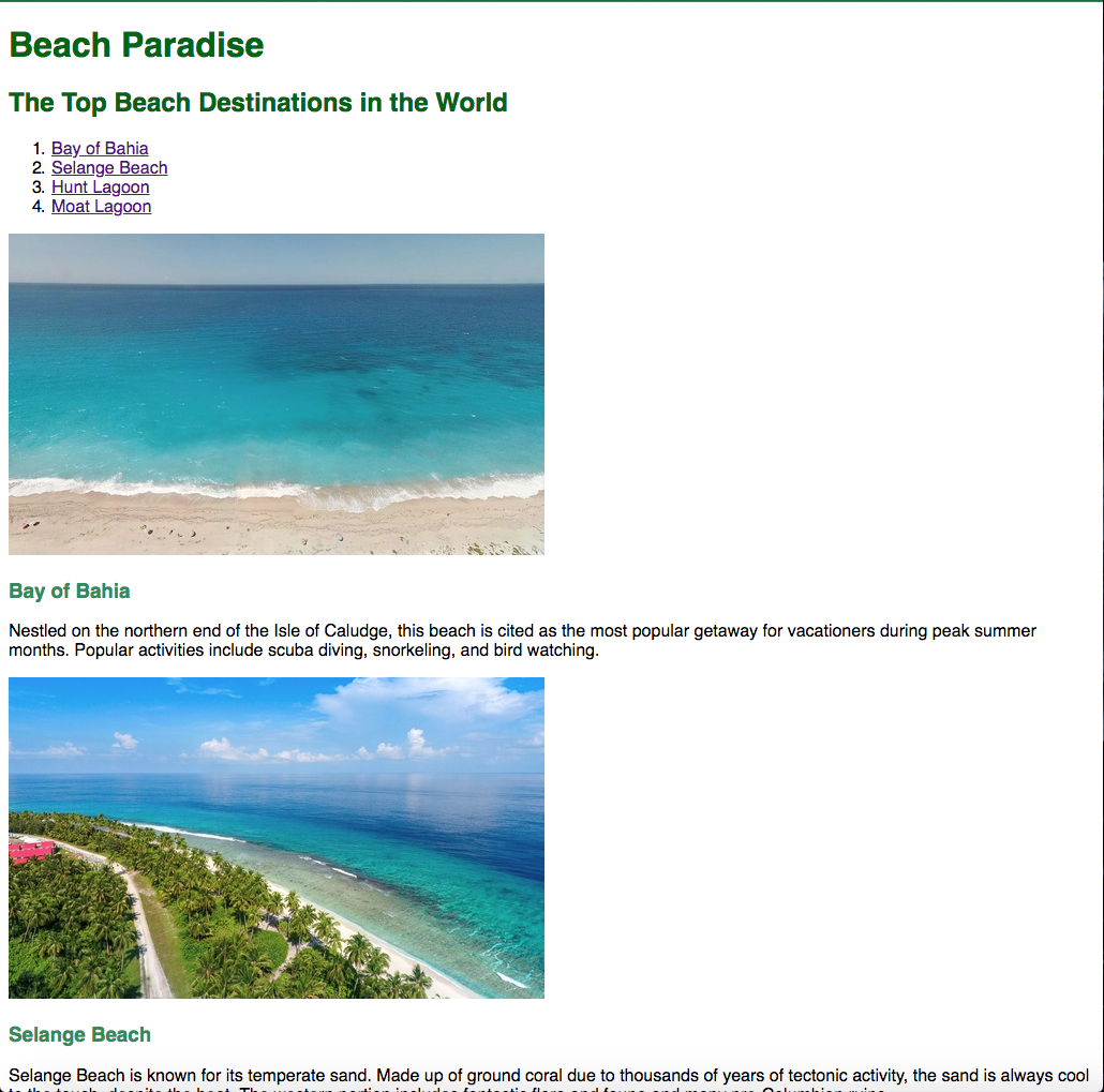Image of the Beach Paradise project